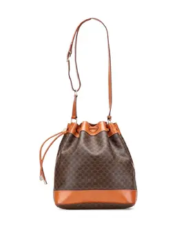 Celine 2009 Macadam Coated Canvas Drawstring bucket bag 31686798