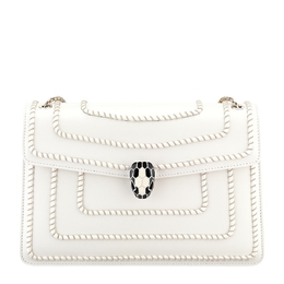 Bvlgari Serpenti Forever Woven Chain Leather Shoulder Bag 288118