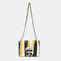 Karl Lagerfeld Multicolor Leather Stripe K/ikonik Crossbody Bag 1197195