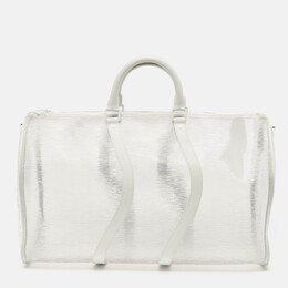 Louis Vuitton Keepall Bag 50 Transparent Epi PVC Wavy Bandouliere with Article Number