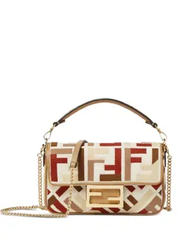 Fendi mini Baguette FF-motif clutch bag 31675688