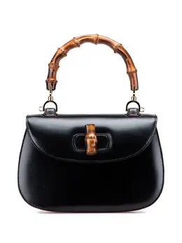 Gucci 20th Century Calfskin Bamboo Night satchel 31706223