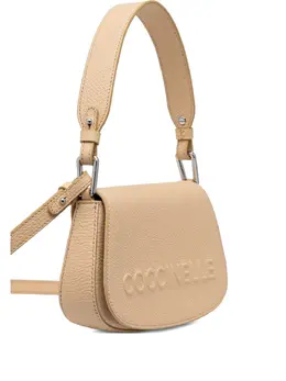 Coccinelle maxi Myrtha embossed-logo leather shoulder bag 31183593
