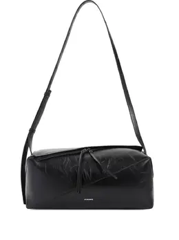 Jil Sander diagonal-zip leather shoulder bag 31674507