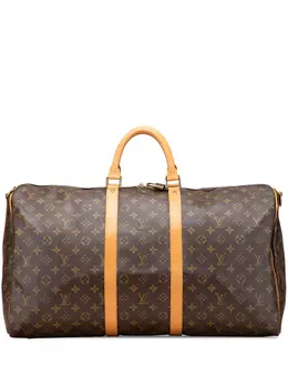 Louis Vuitton Monogram Keepall Bandouliere 55 cm Travel Bag Pre-Owned TH0995