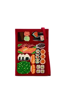 Olympia Le-Tan embroidered-sushi clutch 30901931