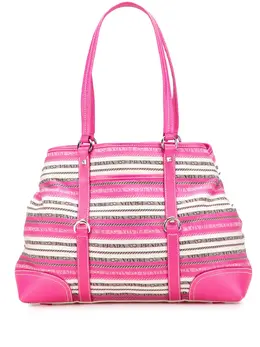 Prada 2000-2025 Striped Jacquard tote bag 31703092