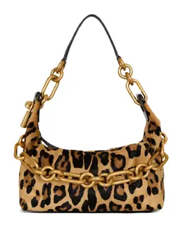 Balmain medium Sync leopard-prin shoulder bag 28395418