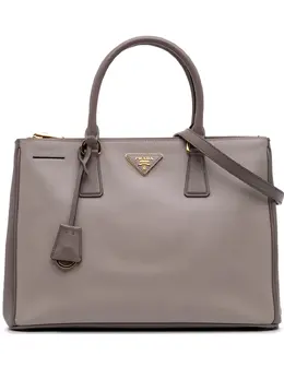 Prada 2000-2025 Medium Bicolor Saffiano Lux Galleria Double Zip satchel 31707689