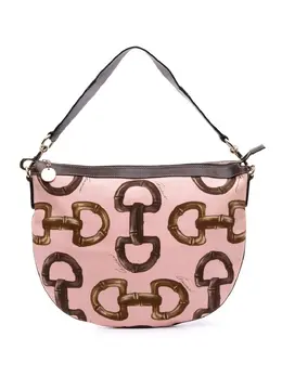 Gucci 2000-2015 Canvas Bamboo Horsebit Print hobo bag 31702657