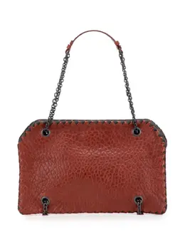 Bottega Veneta 2012-2025 Textured Leather Whipstitch Duo Shoulder Bag Serial Number B00934140A