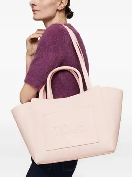 Tous Brenda Embossed Logo Tote Bag - Pink, SKU 30807124