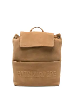 Patrizia Pepe Imperfection Suede Backpack - Sand Brown, Ref: 31438316