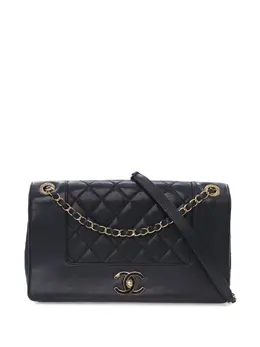 Chanel 2015-2016 Medium Lambskin Mademoiselle Double Flap crossbody bag 31707452