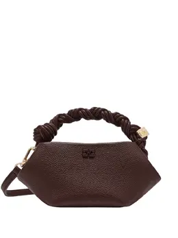 Ganni mini Bou twisted-handle tote bag 31313674