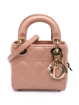 Christian Dior 2020 Micro Lambskin Cannage Lady Dior Satchel Serial No: 01-BO-0290