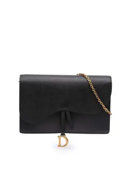 Christian Dior 2019 Grained Calfskin Saddle Chain Pouch Crossbody Bag (Article: 31765)