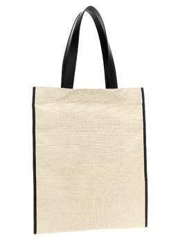 Jil Sander-Flat Tote Bianco/Nero-Uomo 51737086722388