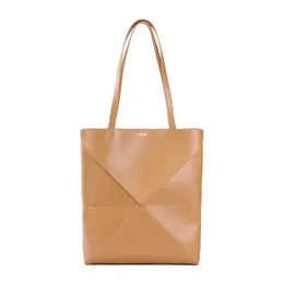 Loewe Puzzle Fold Medium Tote in Warm Desert Calfskin (52369100636500)
