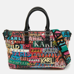 Karl Lagerfeld Multicolor Graffiti PVC Tote 1198300