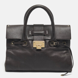 Jimmy Choo Cacao Leather Rosalie Satchel 1198250