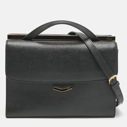 Fendi Black Leather Small Demi Jour Top Handle Bag 1197987