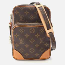 Louis Vuitton Amazon Shoulder Bag Monogram Canvas Leather Brown 1196485