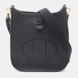 Hermes Evelyne Amazon TPM Black Clemence Leather Shoulder Bag 1196338