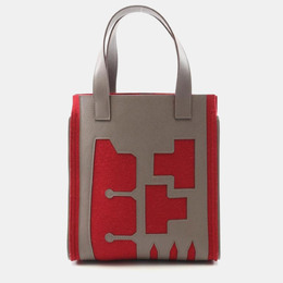 Hermes Petite H Etoupe Grey,Brown and Red Epsom Leather Shoulder Bag 1196321