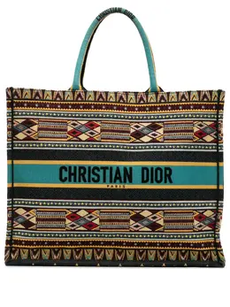 Christian Dior 2019 Large Embroidered Canvas Book tote bag 31721115