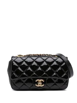 Chanel 2015-2016 Paris-Salzburg Small Patent and Goatskin CC Eyelet Flap crossbody bag 31721176