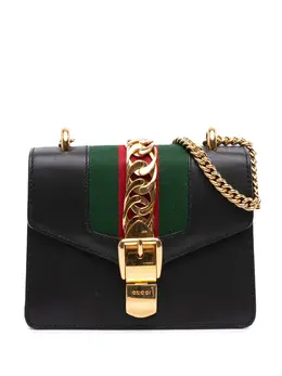 Gucci 2016-2025 Mini Leather Web Sylvie Chain crossbody bag 31721031