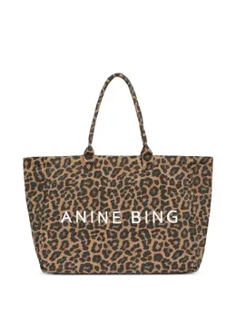 Anine Bing leopard-print tote bag 31666503