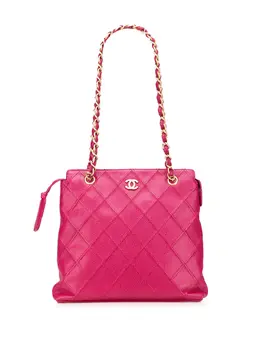Chanel 2000-2002 CC Quilted Caviar Chain Tote Bag - Model Number: 31722021
