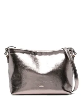 A.P.C. metallic-effect leather cross body bag 31541038