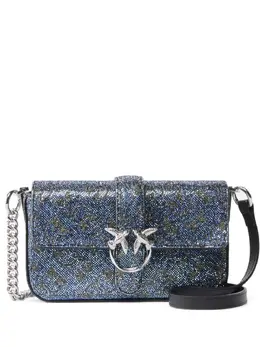 Pinko mini Love Glitter cross body bag 30379100