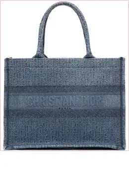 Christian Dior 2019 Medium Oblique Denim Book tote bag 31720645