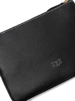 Pinko logo zip clutch 30616868