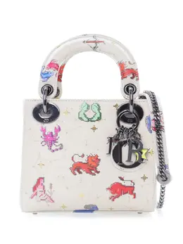 Christian Dior 2022 Mini Calfskin Pixel Zodiac Lady Dior Satchel Multi Serial Number: 04-MA-0262