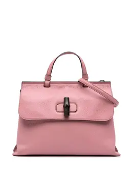 Gucci 2016-2025 Medium Leather Bamboo Daily Satchel - Model: 31720656