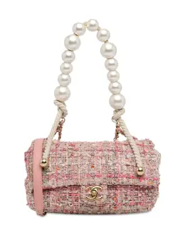 Chanel Medium Tweed Satchel Handle Flap 31754046