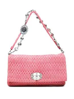Miu Miu 2010s Matelassé Crystal Embellished Shoulder Bag, Article: 31677391
