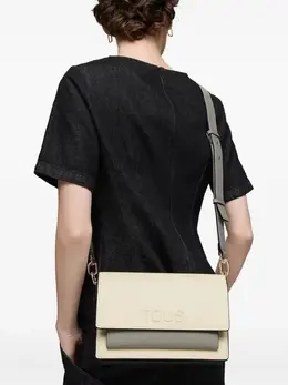 Tous Medium Audree Embossed-Logo Two-Tone Crossbody Bag, 30807358