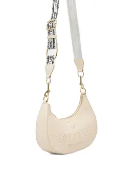 Love Moschino logo-embossed half-moon crossbody bag 30648160