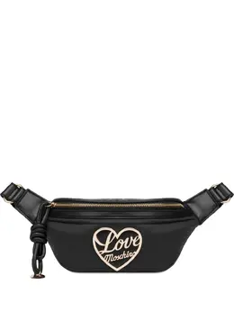 Love Moschino logo-plaque belt bag 31028139
