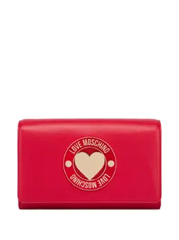 Love Moschino heart-plaque chain crossbody bag 31028135