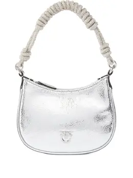 Pinko metallic leather shoulder bag 30379373