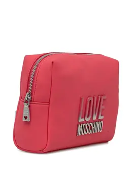 Love Moschino logo-plaque make-up bag 30648190
