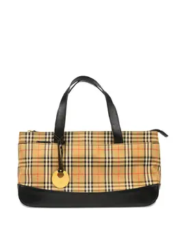 Burberry 1990-2000s House Check-patterned tote bag 31472340