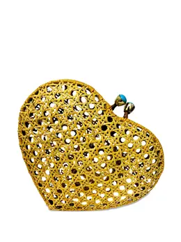 Serpui Passionate Heart wicker bag 31439473
